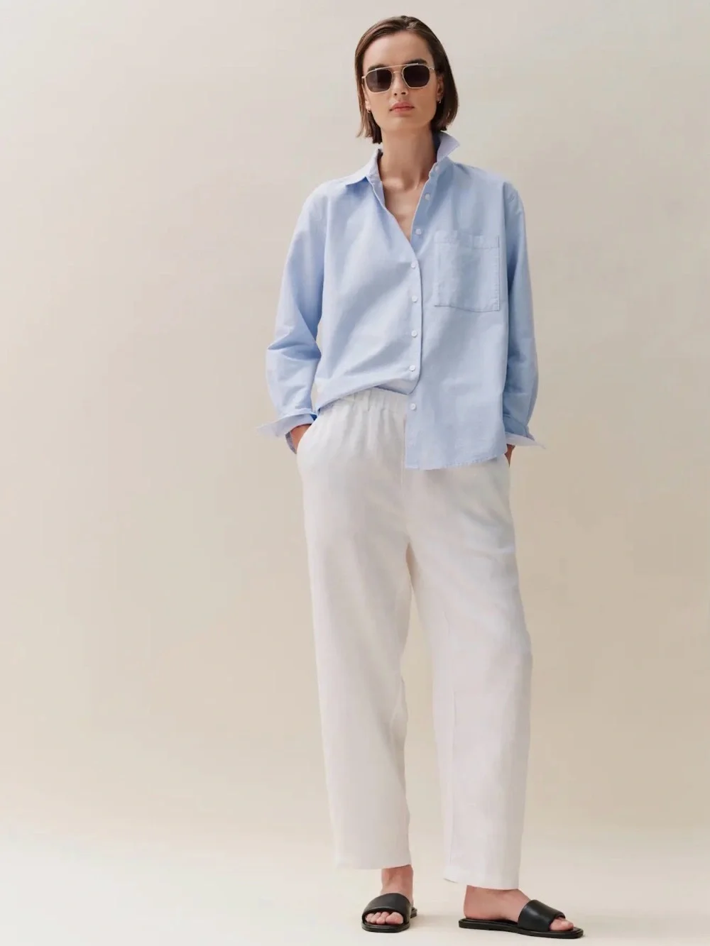 NWT Quince 100% European Linen Pants Sz XS New
